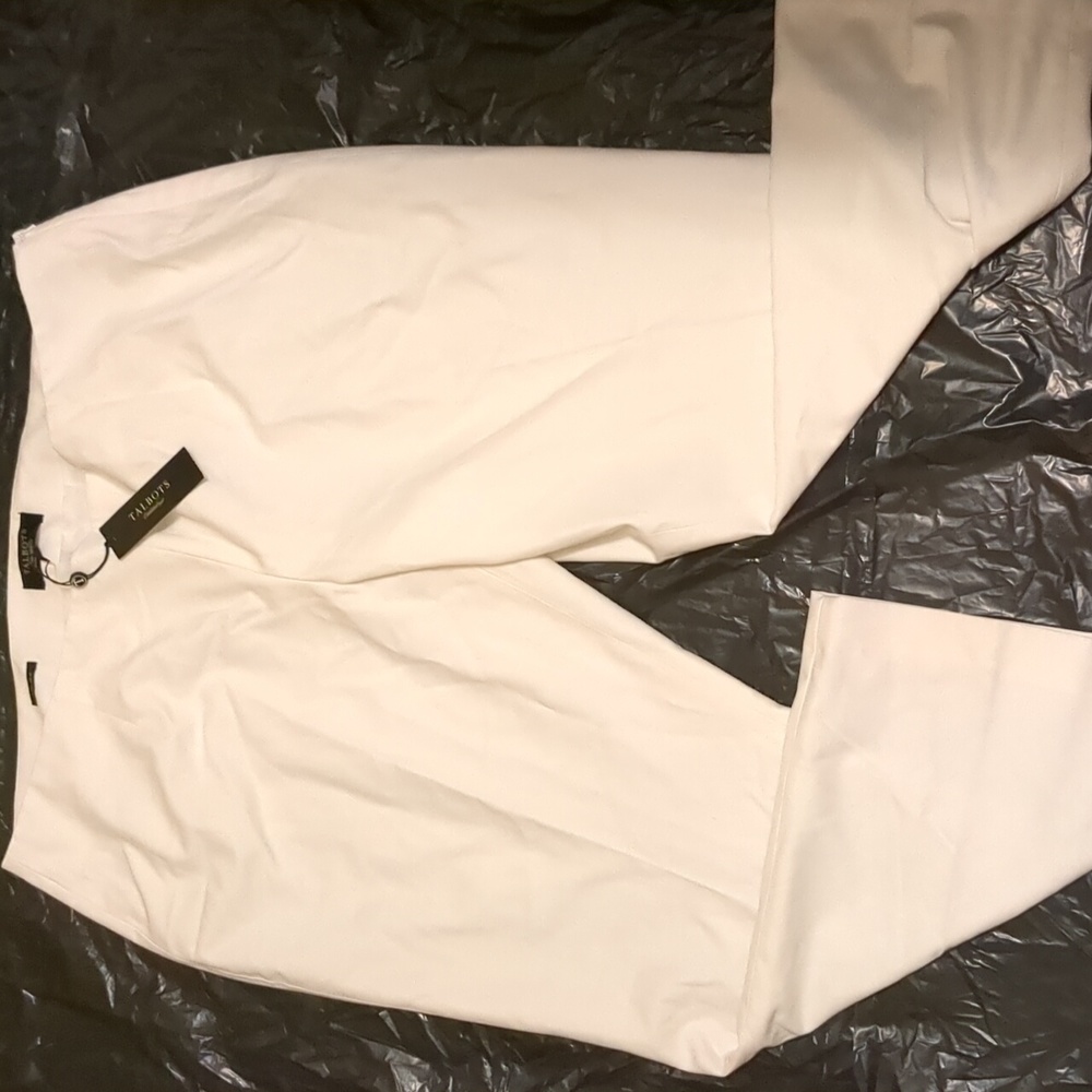 Talbot's Women's Plus Sized 18 WP White pants Petite